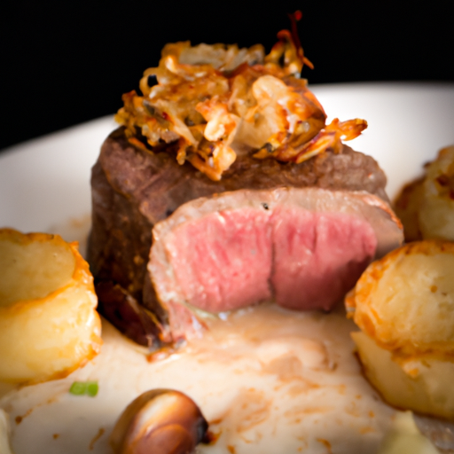 Rôti de bœuf fondant à basse température avec gratin de pommes de terre à l'ail