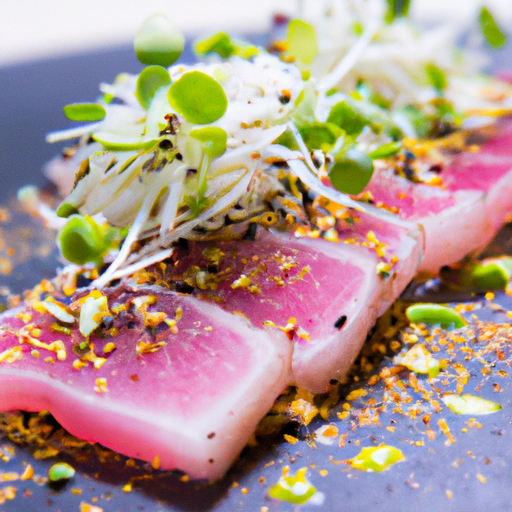 Tataki de Thon et Condiments Gourmands