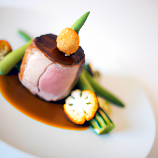 Filet Mignon de Porc Sous Vide, Sauce Échalote et Steak de Chou-Fleur