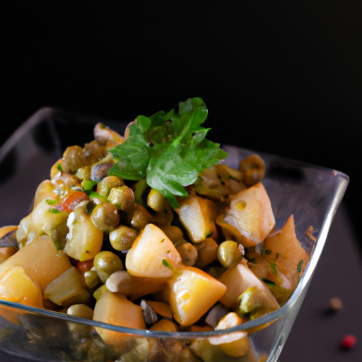 Salade de lentilles et potatoes froides