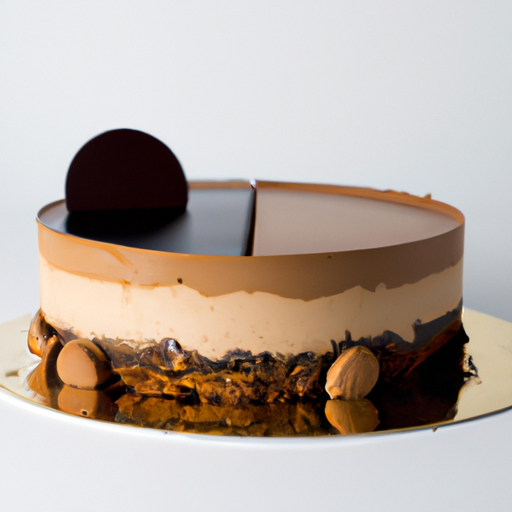 Gâteau au Chocolat Miroir Élégant