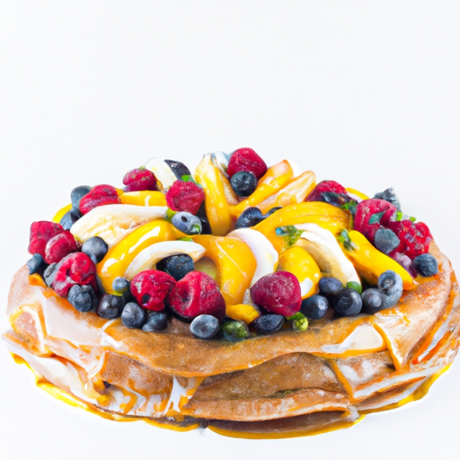 Gâteau de crêpes aux fruits caramélisés