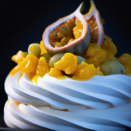 Pavlova agrumes mangue passion