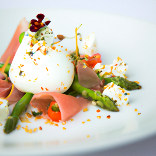 Salade printanière burrata, asperges, thon et féta