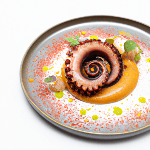 Poulpe confit façon dessert
