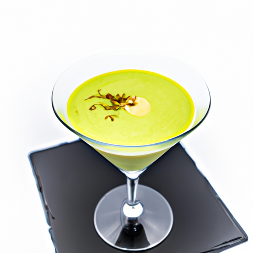 Velouté glacé avocat-coco, citron vert et piment d’Espelette