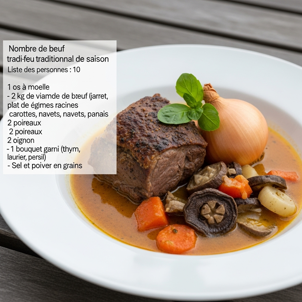Pot-au-feu traditionnel de saison