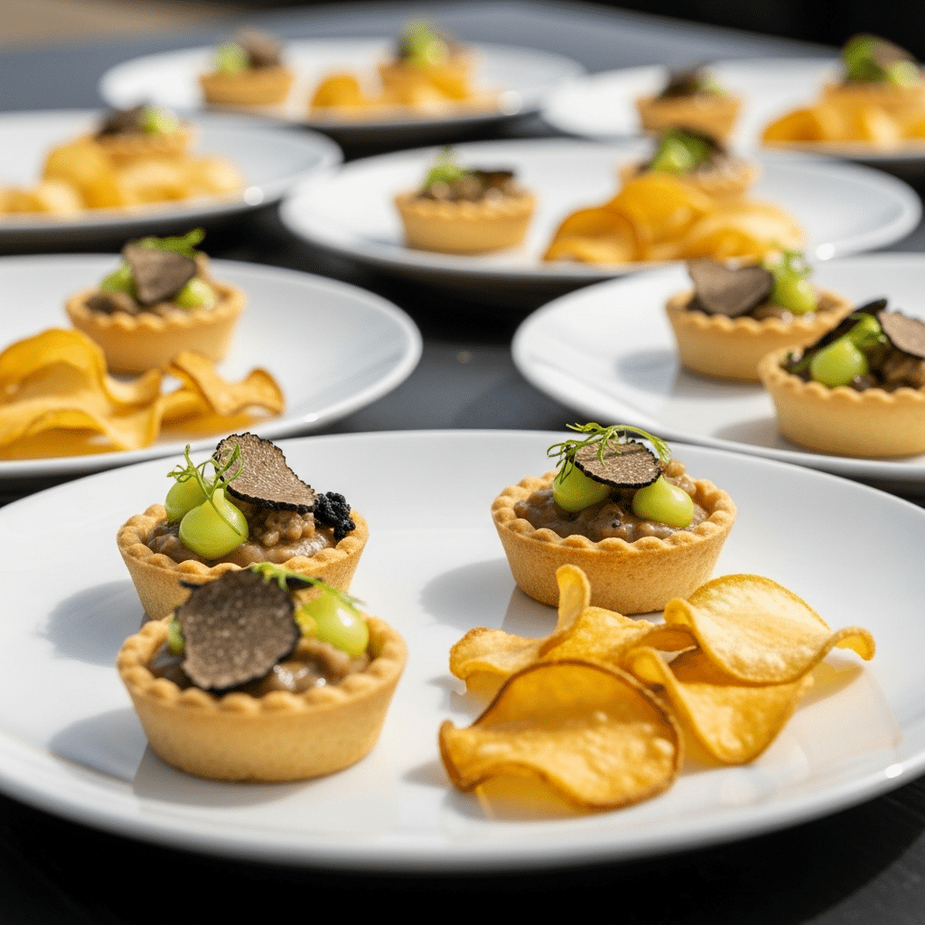 Tartelette Céléri Truffe & Chips de Topinambour