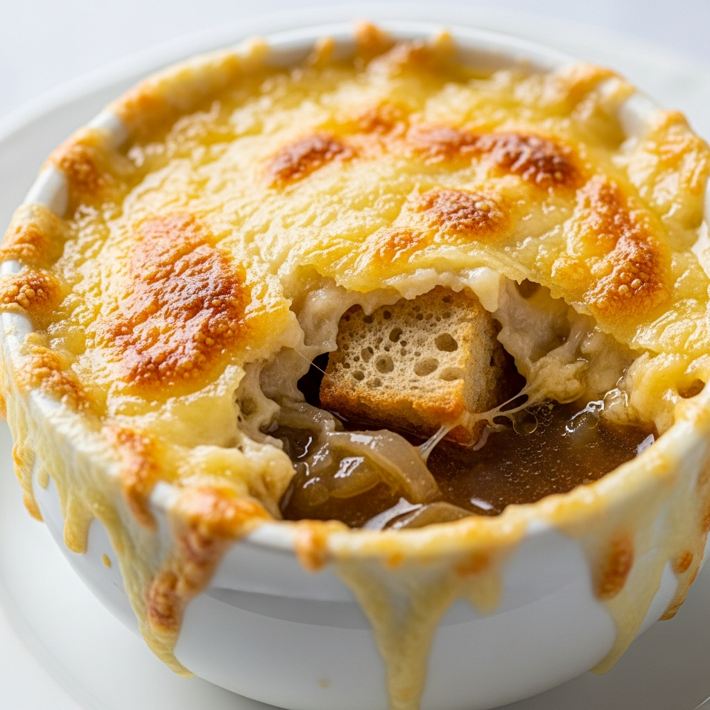 Soupe à l'Oignon Gratinée
