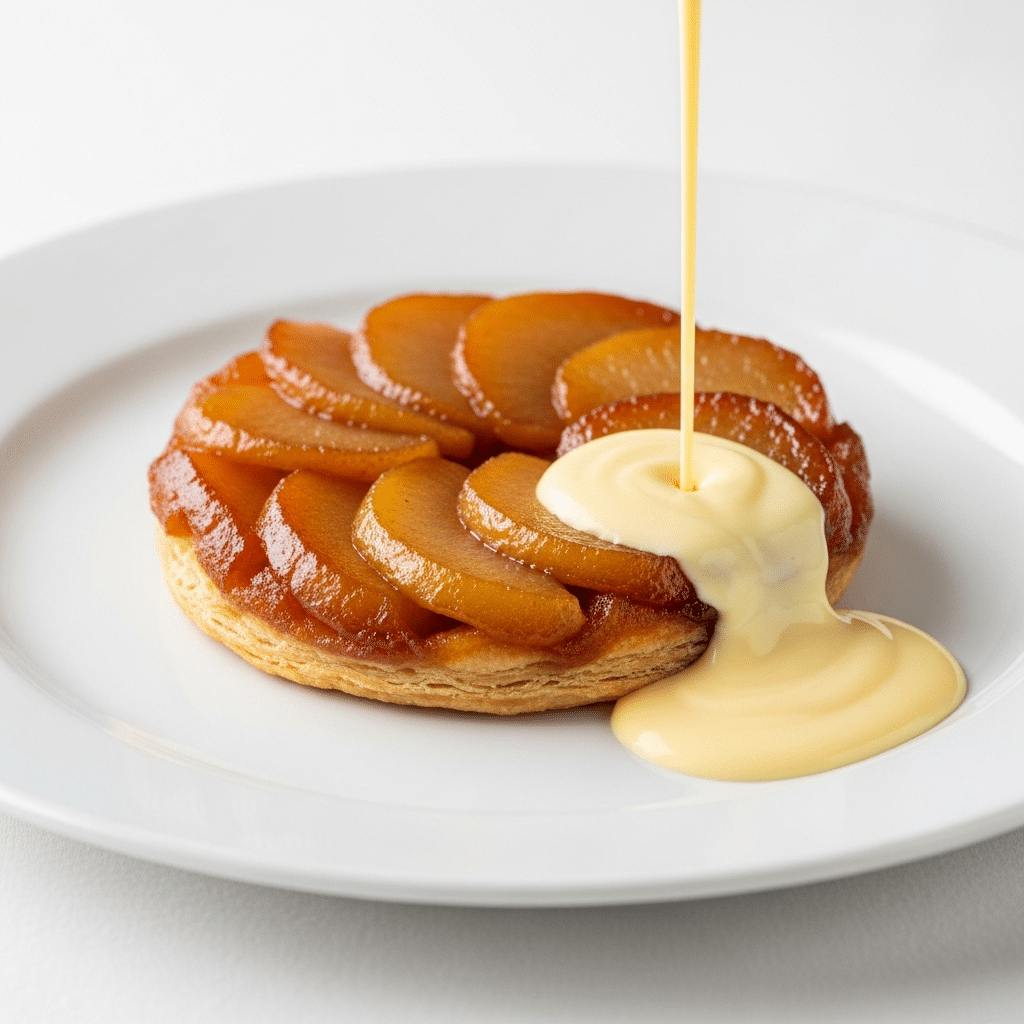 Tarte Tatin aux Pommes Reinette et Crème Anglaise