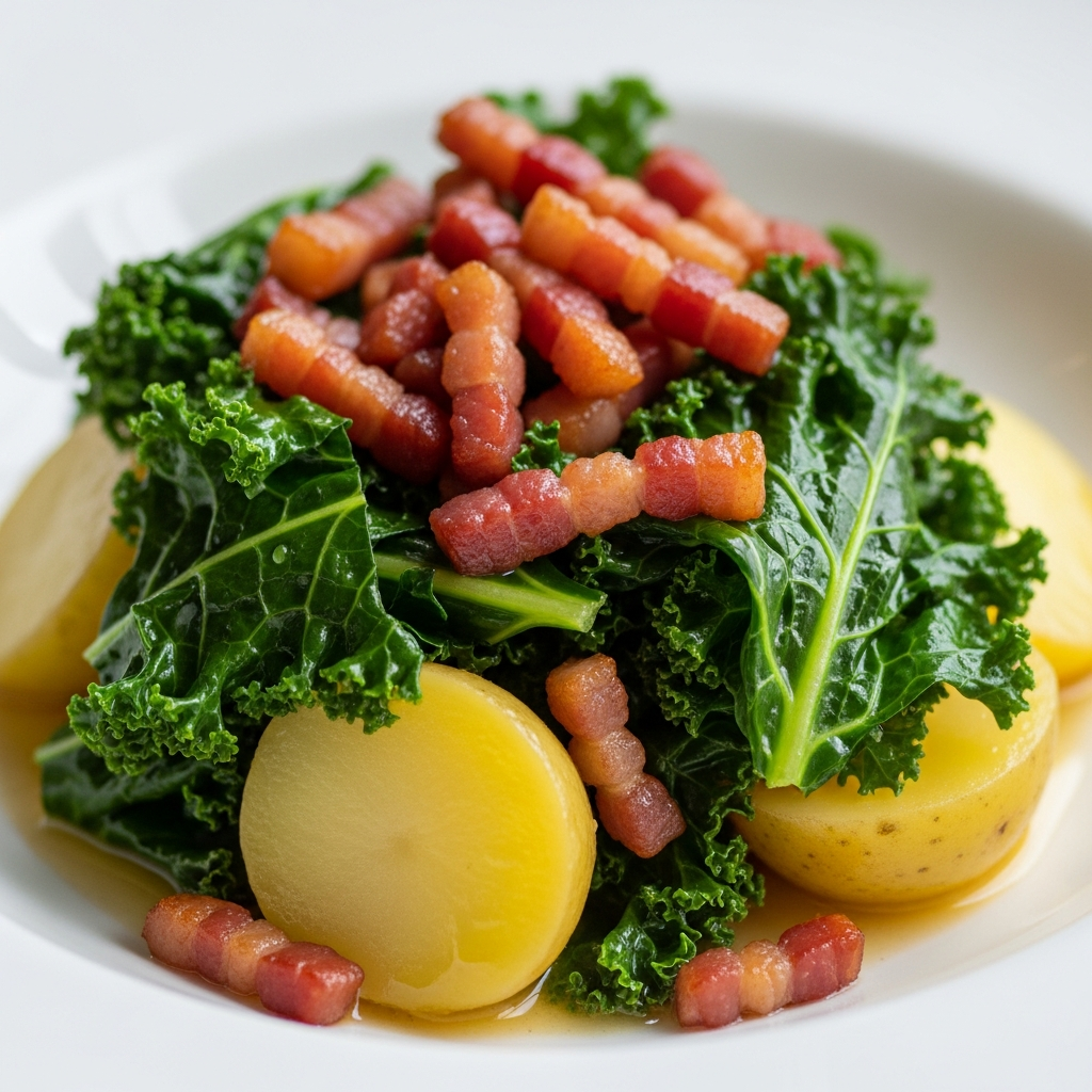 Poêlée Campagnarde au Chou Frisé et Lardons
