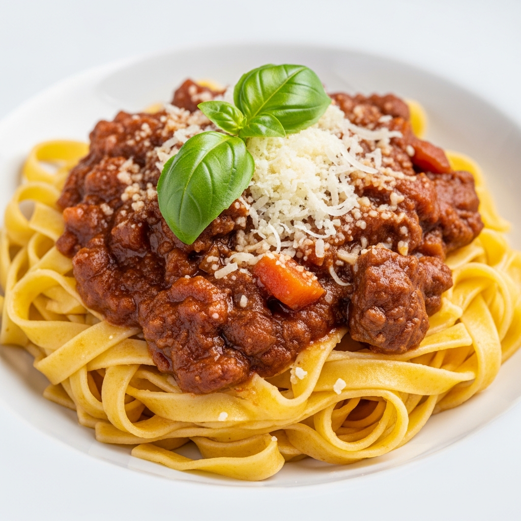 Tagliatelles au Ragù de Bœuf et Porc (Bolognaise authentique)